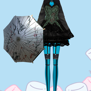 SnakeIn Grass Set.  Chinese Gothic Lolita