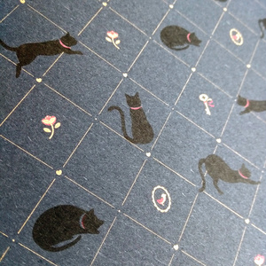 黒猫の包装紙