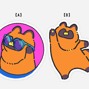 Sticker [Fukufuku Tanuki]