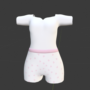 Heart Outfit - Top&Shorts