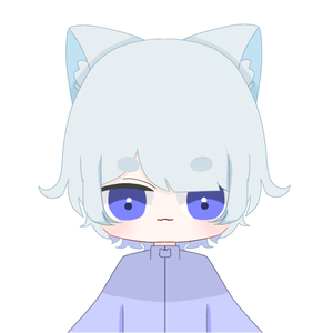 フリーモデル - 青い猫