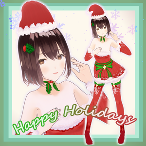 【VroidStudio製】オリジナル衣装　クリスマスコスプレ