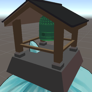 【VRChat想定】頭に乗せる梵鐘（音付き）【MA対応】