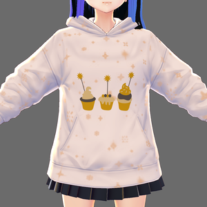 2 piece New Year Phrases VROID hoodies texture