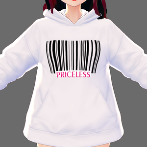 3 piece PRICELESS vroid fashion hoodie, mini t-shirt and t-shirt