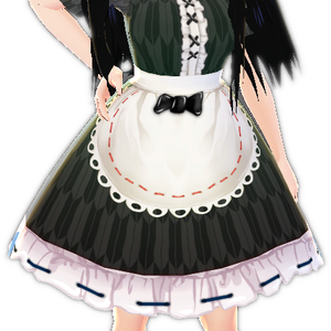 BLACK Formal Style Dress VROID Onepiece Texture
