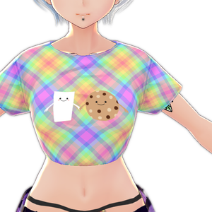 Kawaii Milk and Cookie 3 piece VROID textures