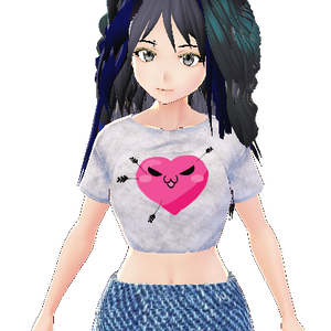 FREE Anti-Valentine Kawaii Heart Mini t-shirt