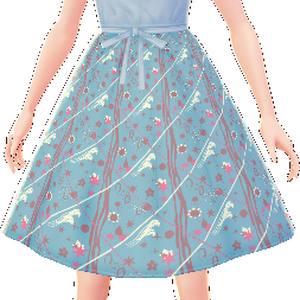 5 piece Dresses with Patterned Skirts VARATIONS VROID textures