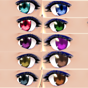 Sparkle Irises Textures BIG PACK! VROID IRISES