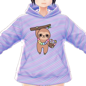 Kawaii Sloth Aloha! 3 piece VROID textures 
