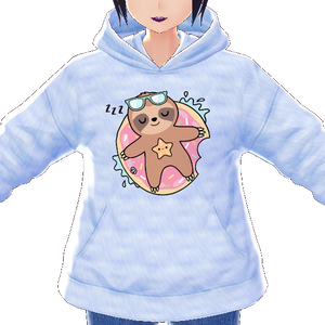 Kawaii Sloth Donut Float 3 piece VROID textures