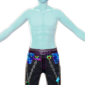 Light Blue MALE muscle body and face VROID textures