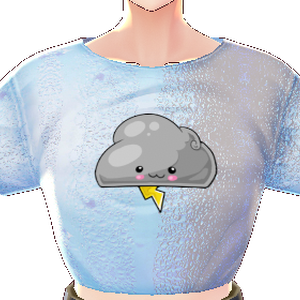 Kawaii Stormy Cloud 3 piece VROID textures