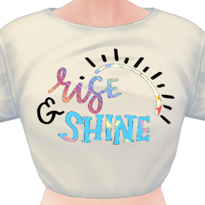 "Rise and Shine" mini T VROID texture