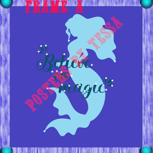 MERMAID POSTER designs for Unity/VRChat World/VTuber background