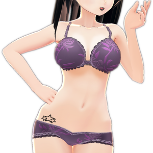 3 piece Style #1 STAR TATTOO multiple colors VROID BODY TEXTURE