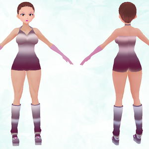 Pink Dancer 7 piece set VROID textures