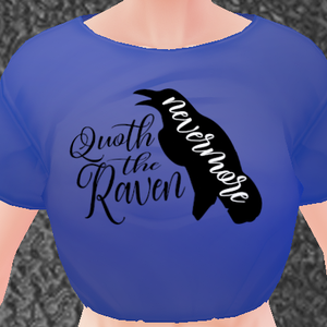 *IMPROVED* 2 PIECE - Raven "Nevermore" mini t-shirt and hoodie set