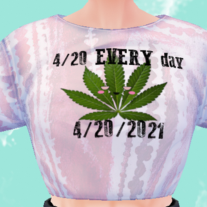 FREE 4/20/2021 annual shirt VROID mini t-shirt texture