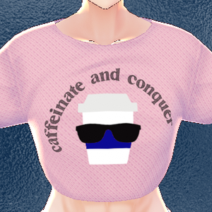 3 piece Caffeinate and Conquer VROID textures ORIGINAL DESIGN