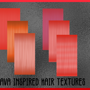 Lava/Volcano Inspired Hair Palette VROID textures