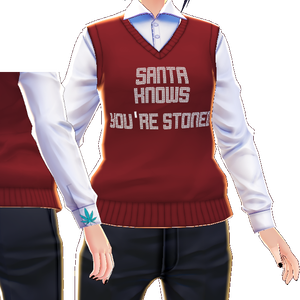 Santa Knows Christmas/Ugly Sweater VROID texture