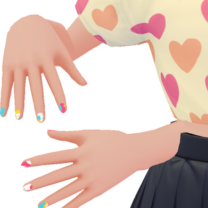 FREE splatter nails VROID TEXTURE