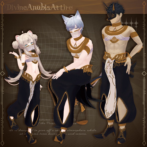 【20アバター対応】Divine Anubis Attire【MA対応】 缩略图 9