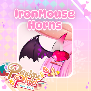 IronMouse Inspired Horns | Live2D Vtuber Asset アイアンマウスにインスパイアされた角 | Live2D VTuberアセット