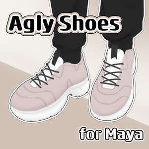[舞夜] Shoes FBX for Maya / Agly Shoes