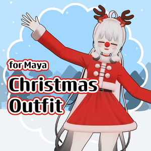 [舞夜] SantaClaus FBX for Maya / Christmas Oufit