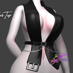 Tight Leather Top VRChat用のトップクロス