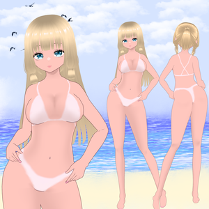 【Vroid 肌】Free Summer Sun Kissed Skin w/ Bikini outline