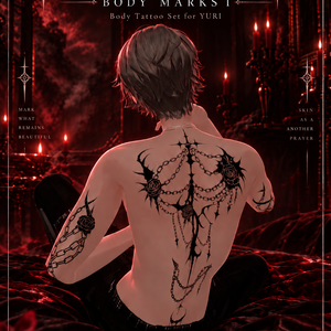 【悠莉専用】Röter Mönd Body Tattoo Set 01