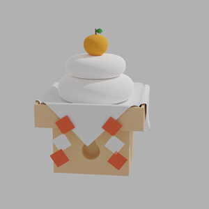 [fbx] [blender] 鏡餅