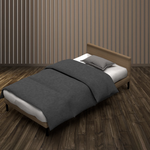 [fbx] [unitypackage] シングルベッド　【3Dモデル】[blend] [obj]