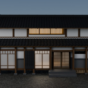 【3Dモデル】日本家屋(Japanese House)[UnityPackage][Blender][fbx] 缩略图 2
