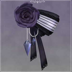 GOTHIC ROSE HAIR ACCESSORY【VRChat想定】 缩略图 5