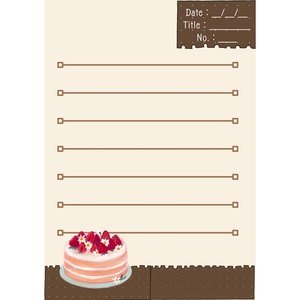 【GoodNotes対応】 🍓 いちご喫茶ジャーナル vol.1