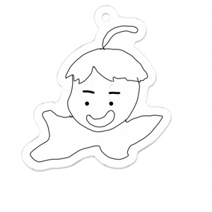 変なキャラアクリルキーホルダー