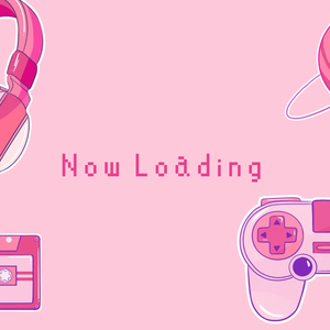【動く待機画面】Vtuber ゲーム女子　ピンク　ループ可