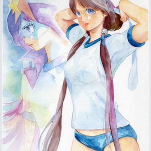 [Hand-drawn illustration board with signature] Mai...