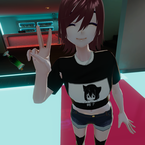 Vroid Nani? Crop Top (Long Coat)
