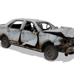 Destroyed Car