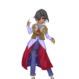 中性的褐色キャラクター立ち絵