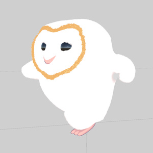 【VRC想定/Quest版追加】メンフクロウ エッホエッホ　アニメーション付き v1.1　Running Baby Barn Owl 缩略图 8