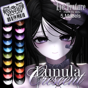 【5アバター対応】 Lunula Crescent Eye texture ⭑⏾ ⋆.
