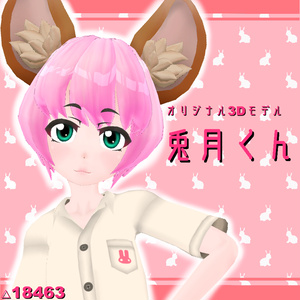 「兎月くん」 Ver1.1 オリジナル3Dモデル