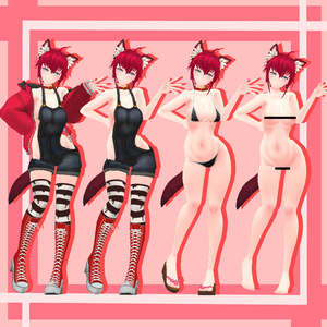 「紅狼(くろう)」Ver1.4　オリジナル3Dモデル 缩略图 3